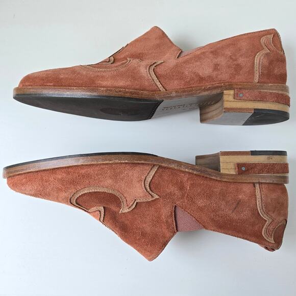 Freda Salvador NEW Chelsea Loafer Suede Leather Oxford Western Womens Size 5 - Picture 7 of 16